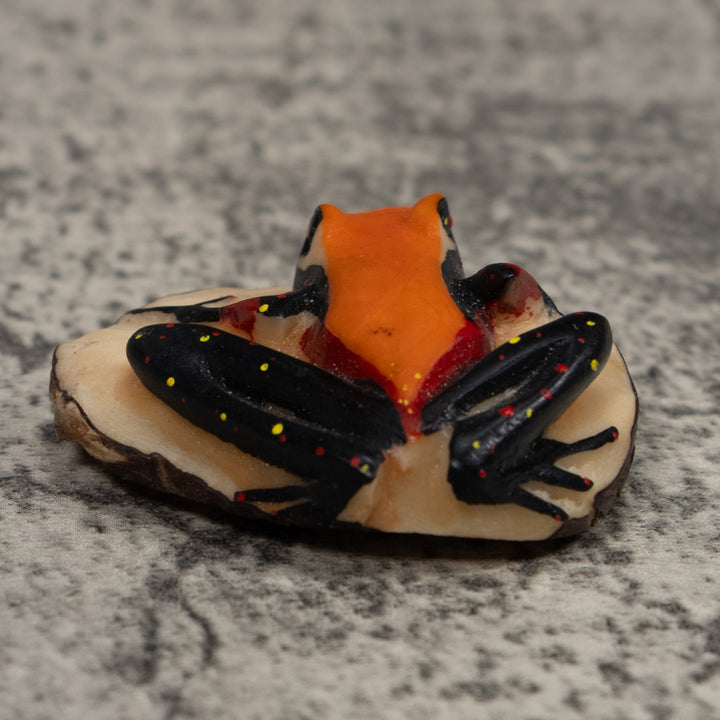 Vintage Poison Dart Frog Tagua Carving
