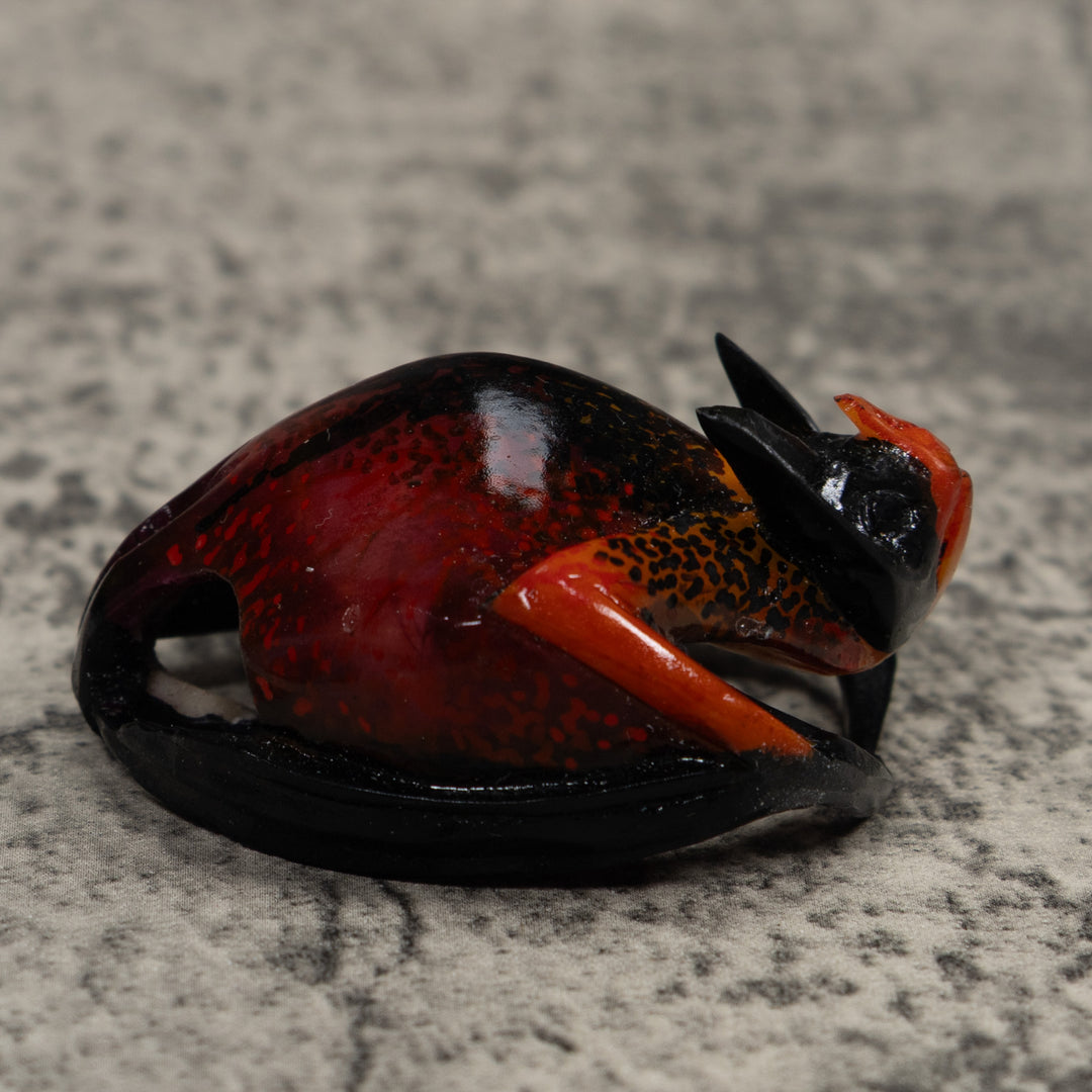 Vampire Bat Bird Tagua Carving