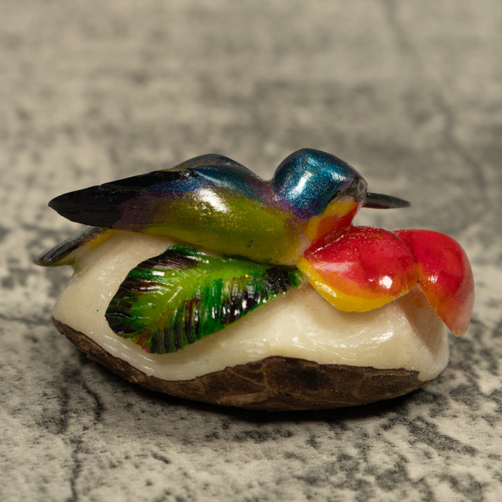 Hummingbird Tagua Carving