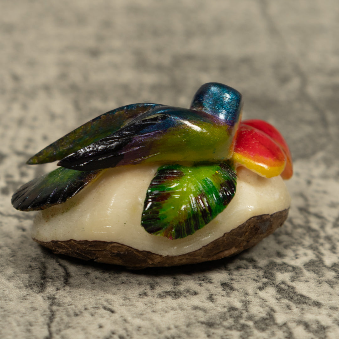 Hummingbird Tagua Carving