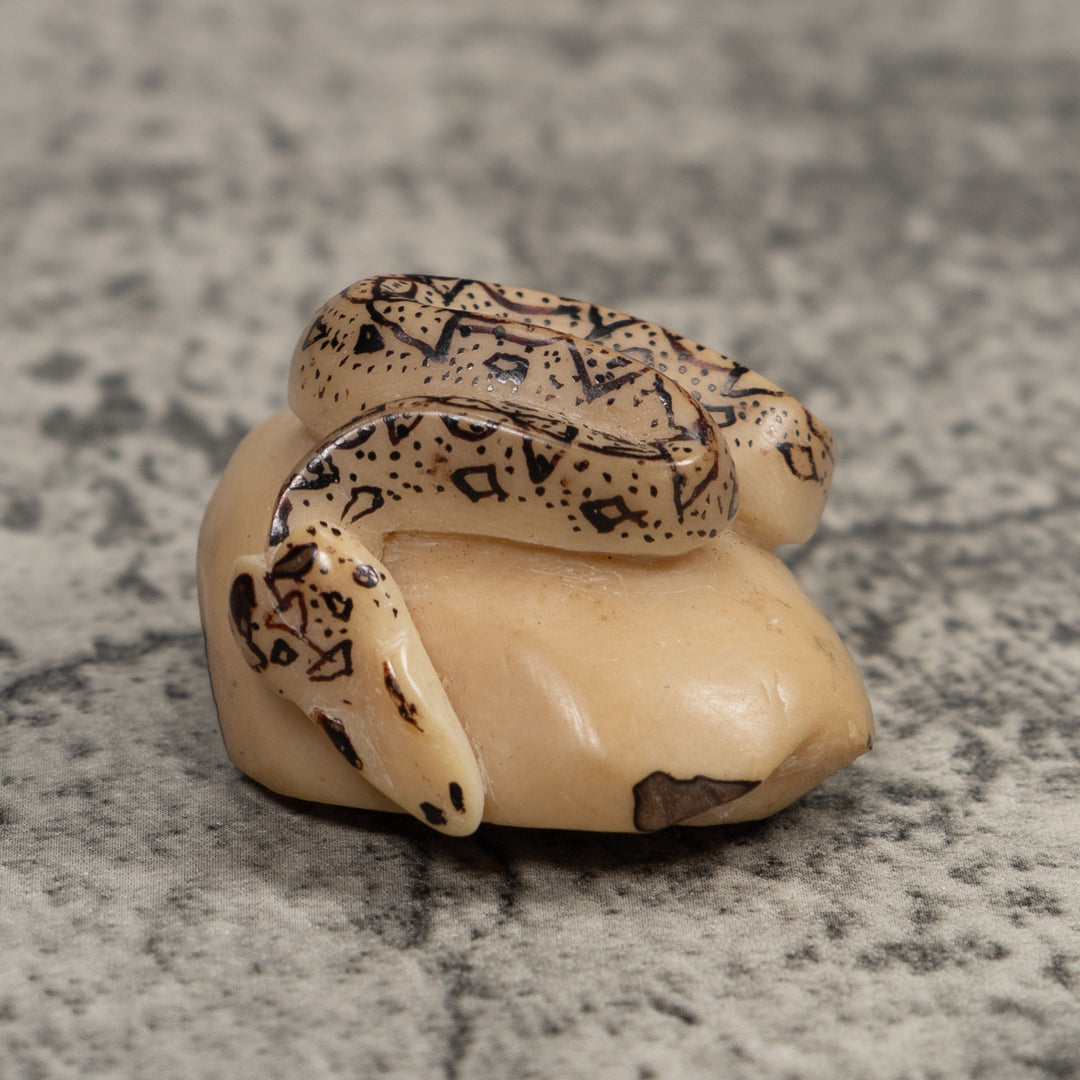 Jungle Snake Tagua Carving