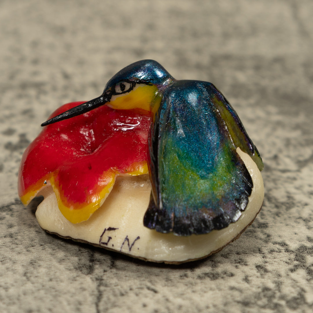Hummingbird Tagua Carving