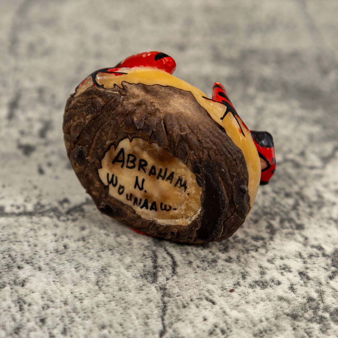 Black And Red Poison Dart Frog Tagua Carving