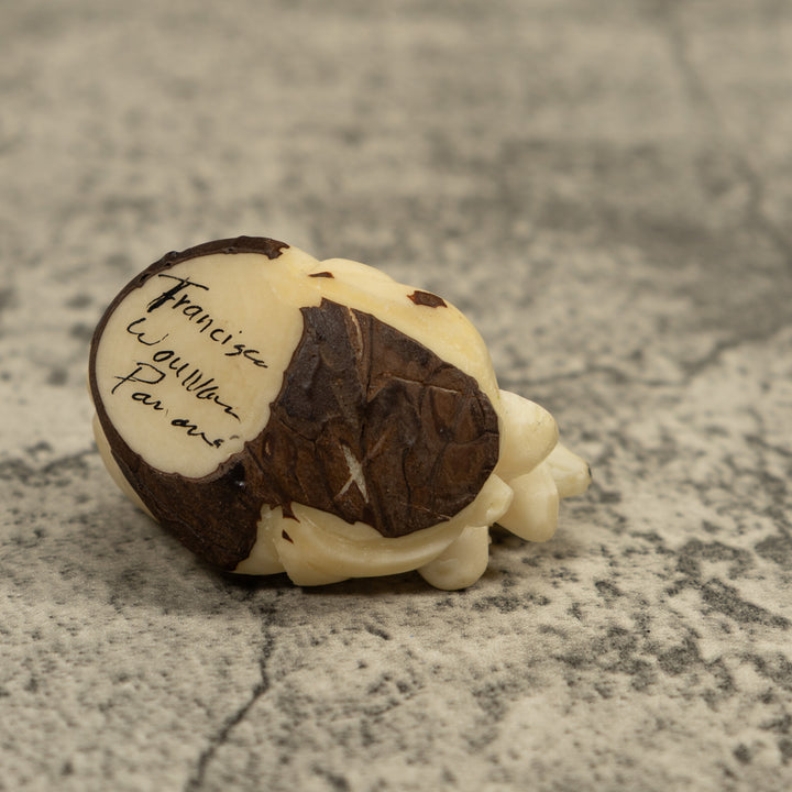 White Natural Negue Agouti Tagua Carving