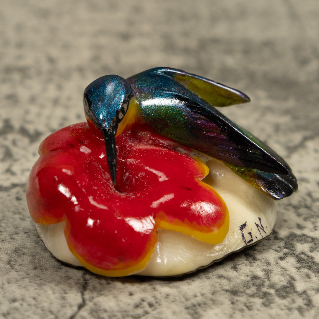 Hummingbird Tagua Carving