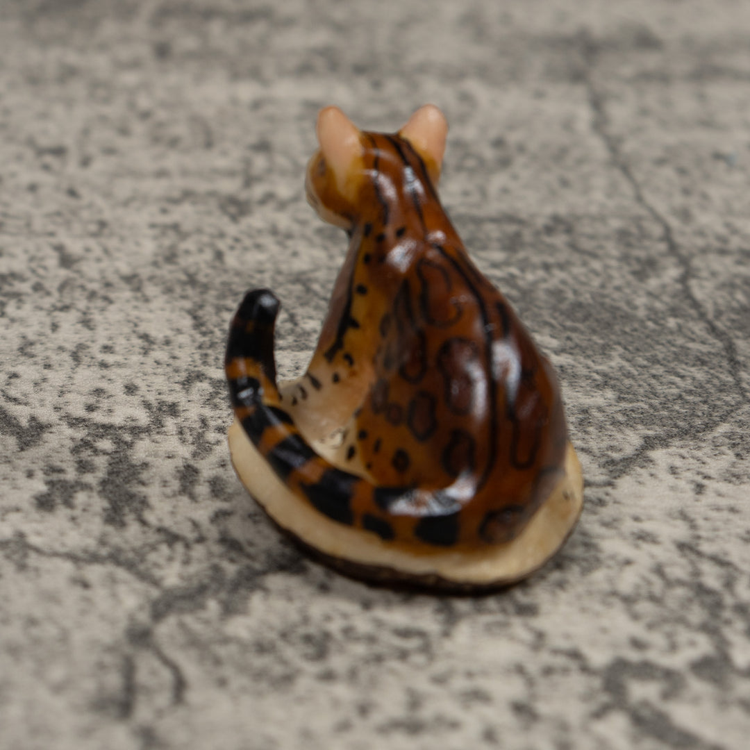 Young Jaguar Cat Tagua Carving
