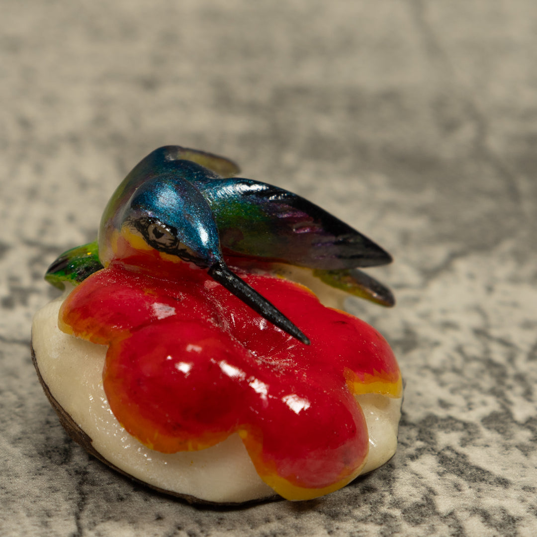 Hummingbird Tagua Carving