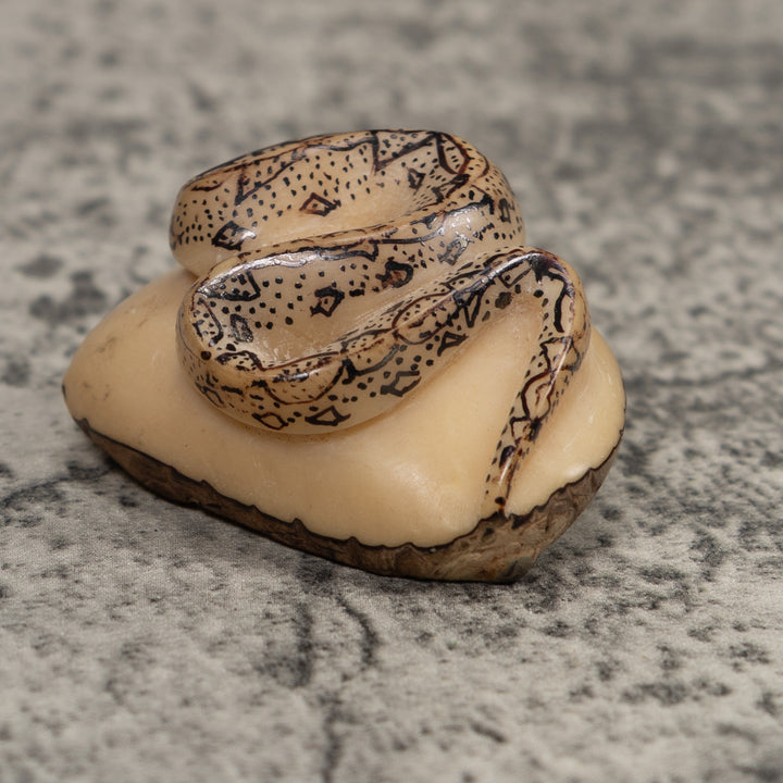 Jungle Snake Tagua Carving