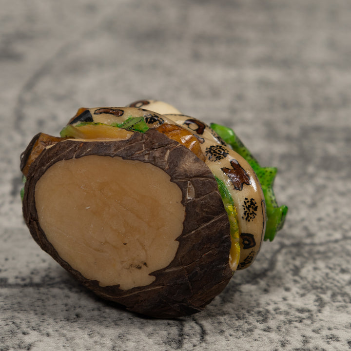 Snake Eating Frog Tagua Carving