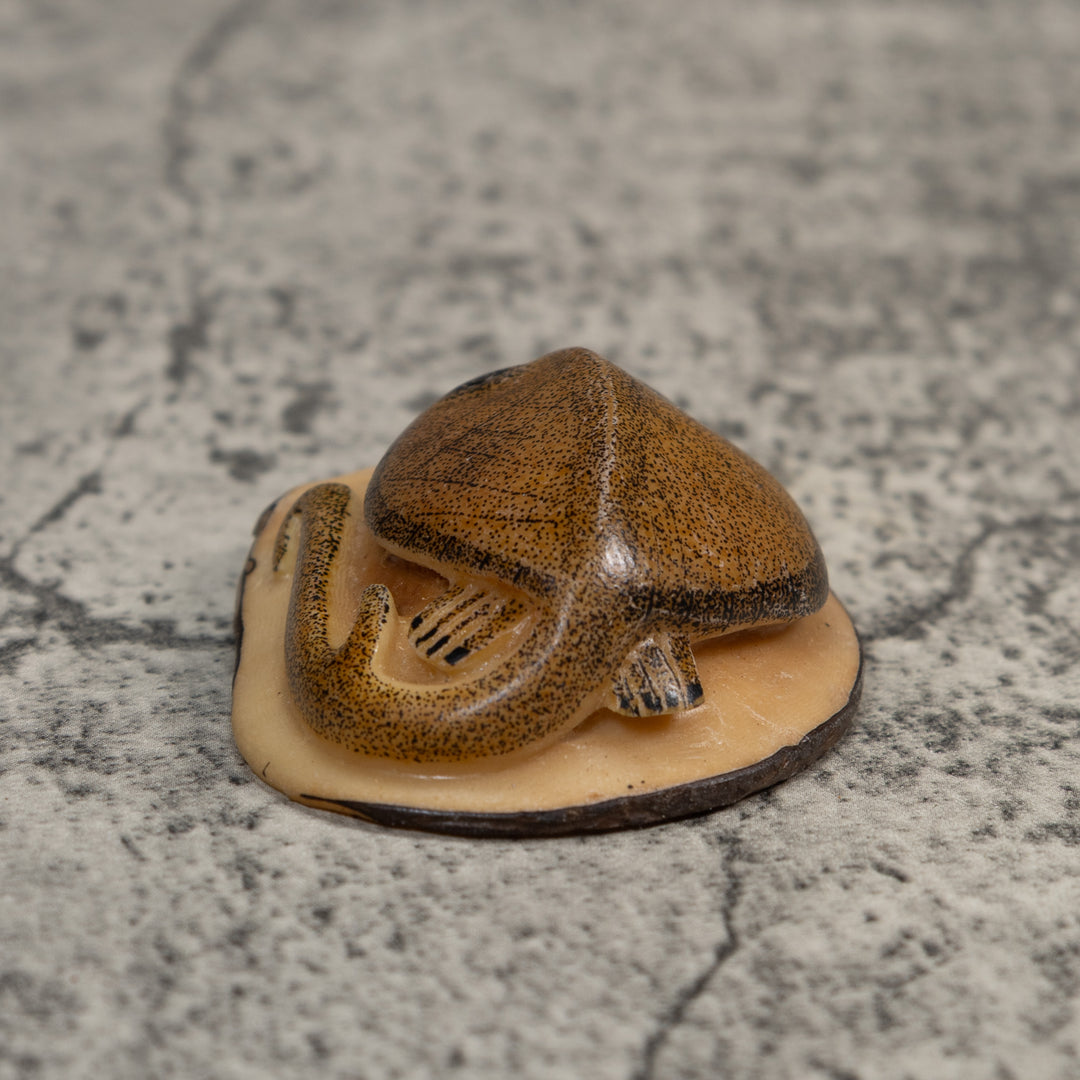 Vintage Stingray Tagua Carving