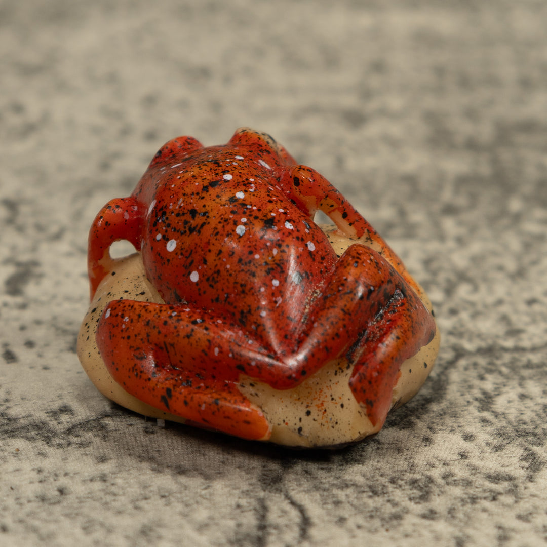 Vintage Frog Tagua Carving