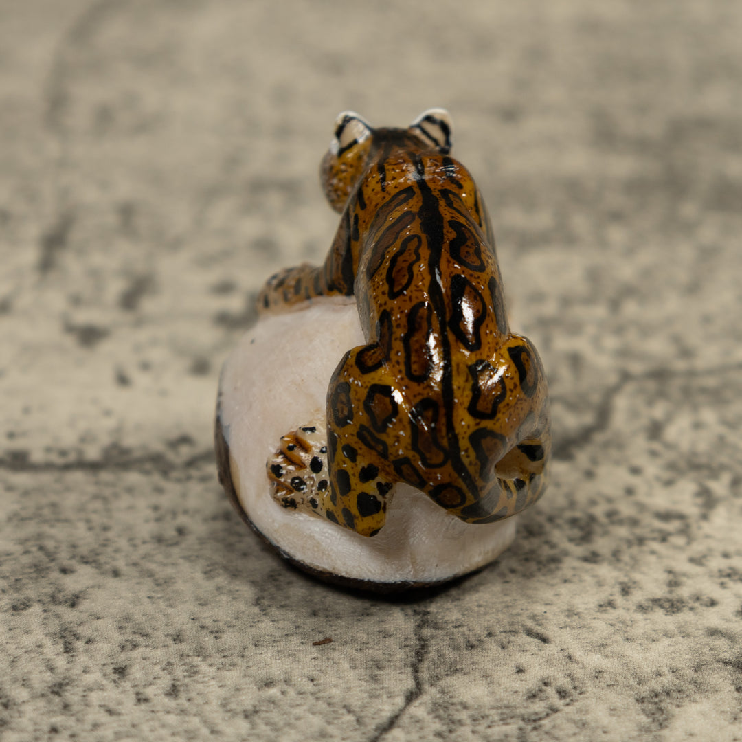 Jaguar Cat Tagua Carving