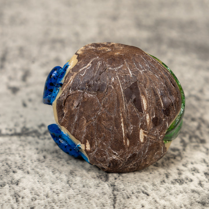 Two Poison Dart Frog Tagua Carving