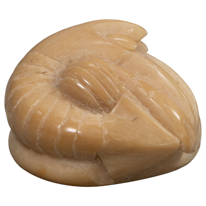 Vintage White Shrimp Tagua Carving