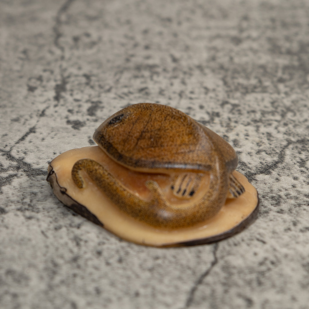 Vintage Stingray Tagua Carving