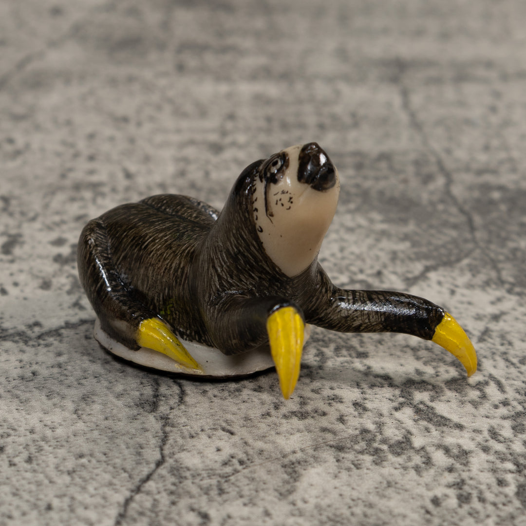 Gray Sloth Tagua Carving