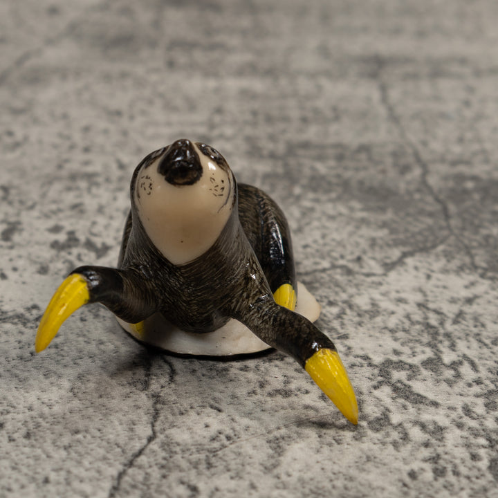 Gray Sloth Tagua Carving