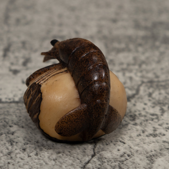 Vintage Shrimp Tagua Carving