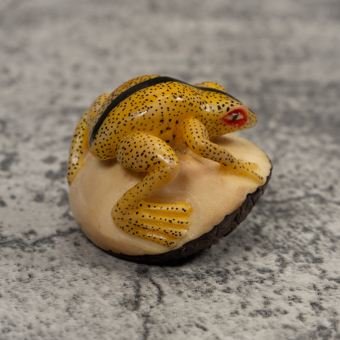Vintage Frog Tagua Carving