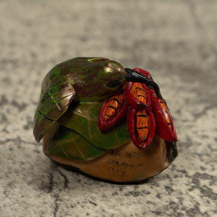 Hummingbird Tagua Carving