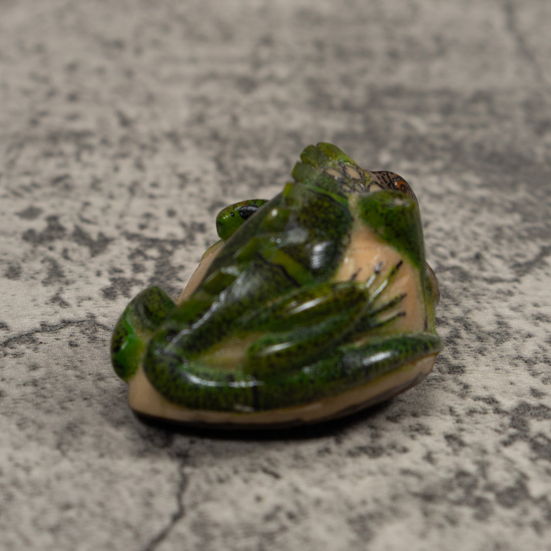 Iguana Lizard Reptile Tagua Carving