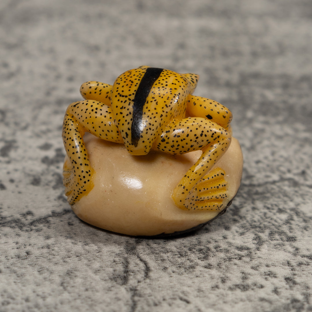 Vintage Frog Tagua Carving