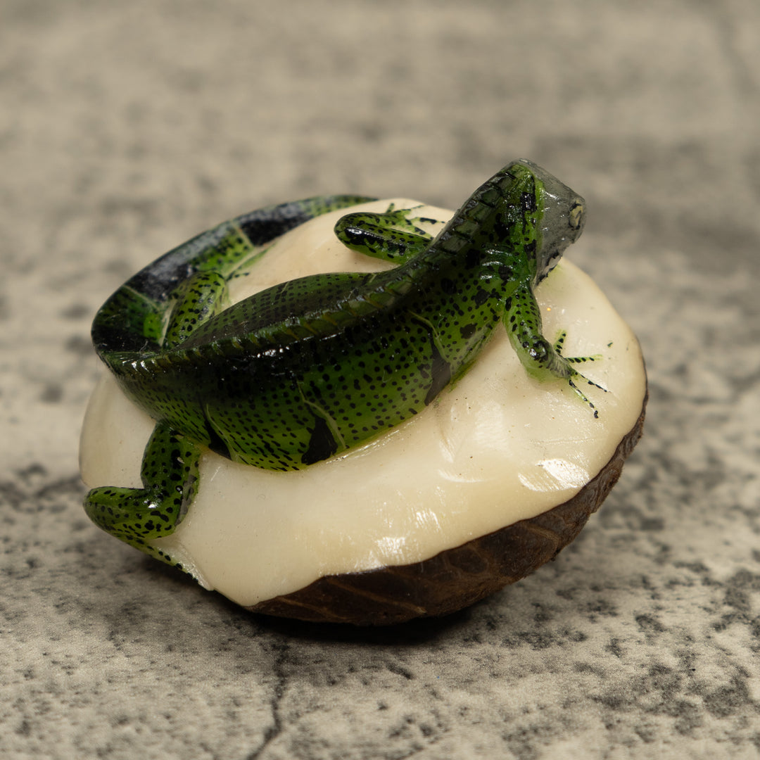 Iguana Lizard Tagua Carving