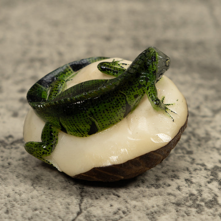 Iguana Lizard Tagua Carving