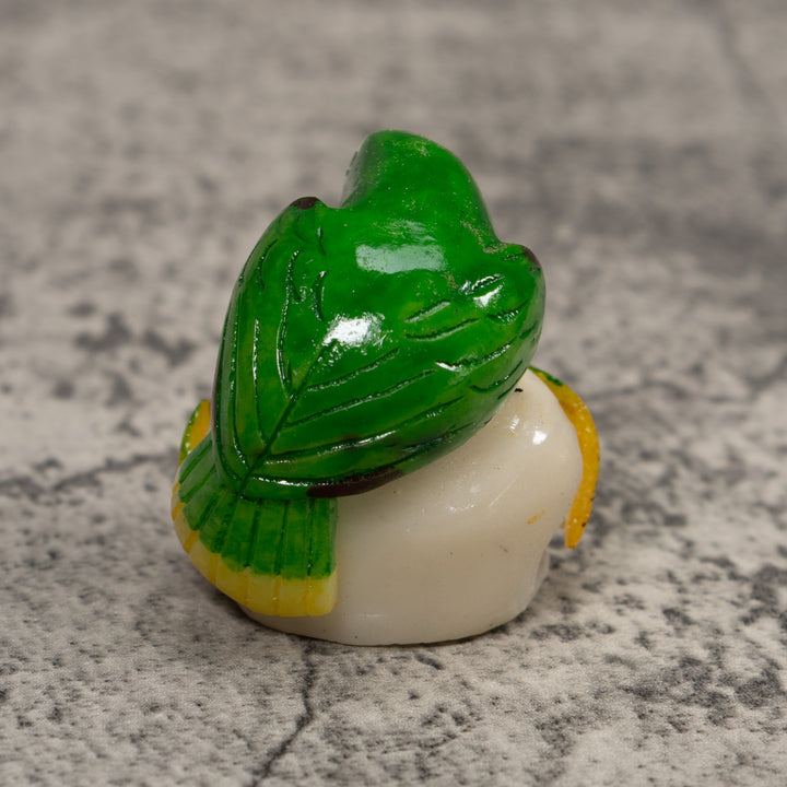Green Parrot Tagua Carving