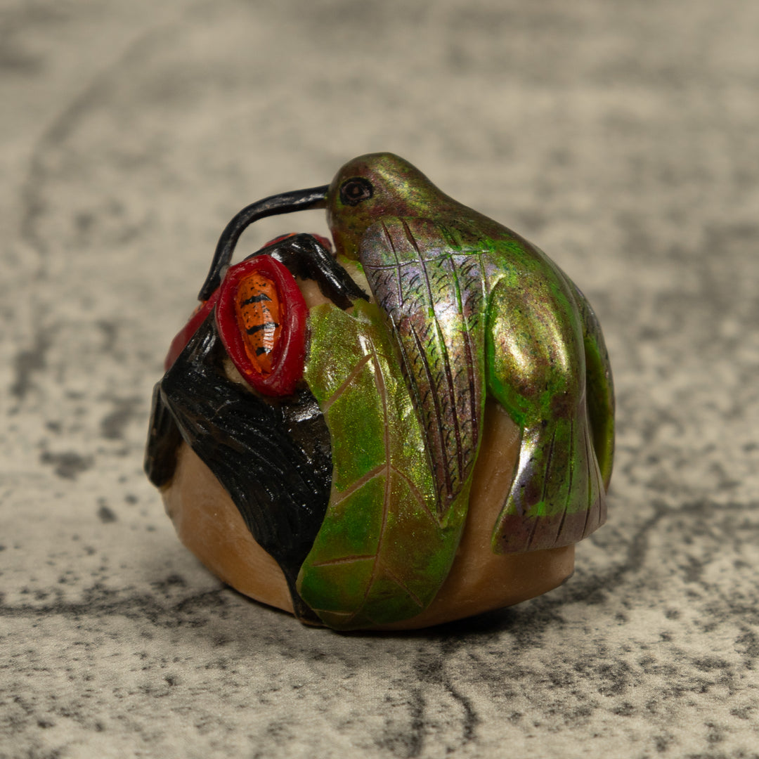Hummingbird Tagua Carving