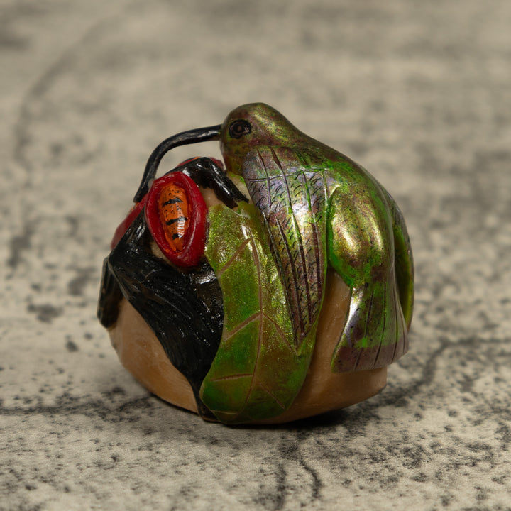 Hummingbird Tagua Carving