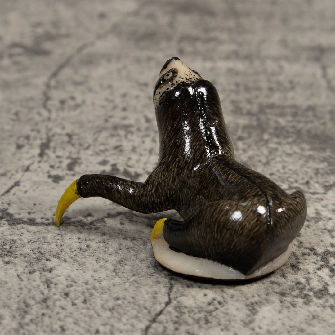 Gray Sloth Tagua Carving