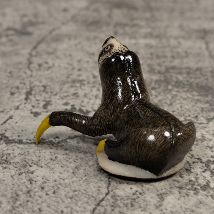 Gray Sloth Tagua Carving