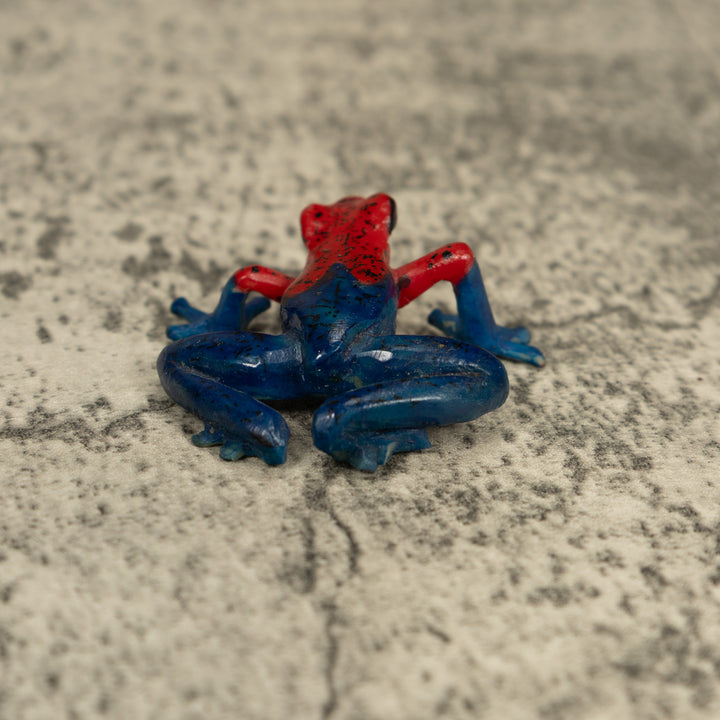 Free-Standing Red And Blue Poison Dart Frog Tagua Carving