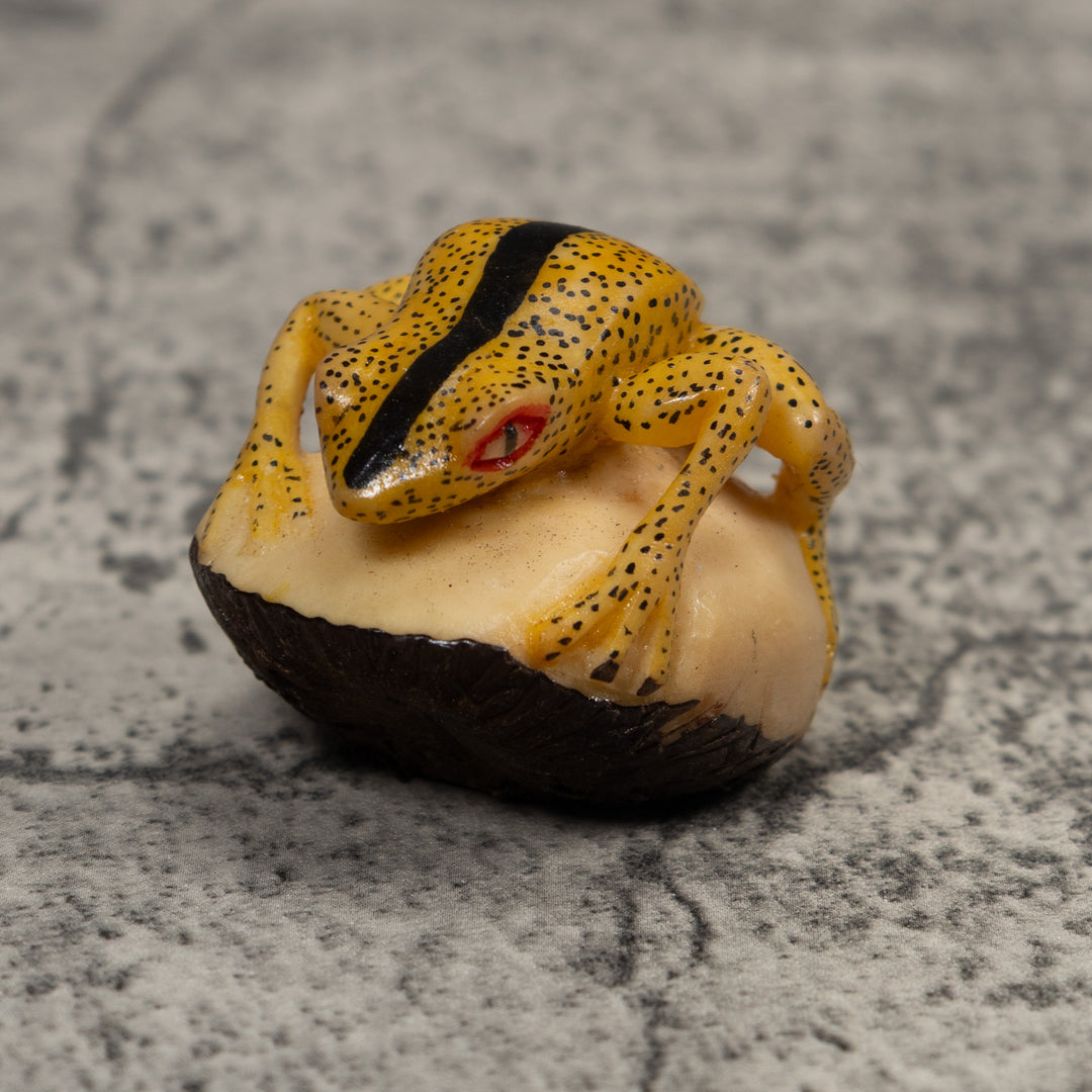Vintage Frog Tagua Carving