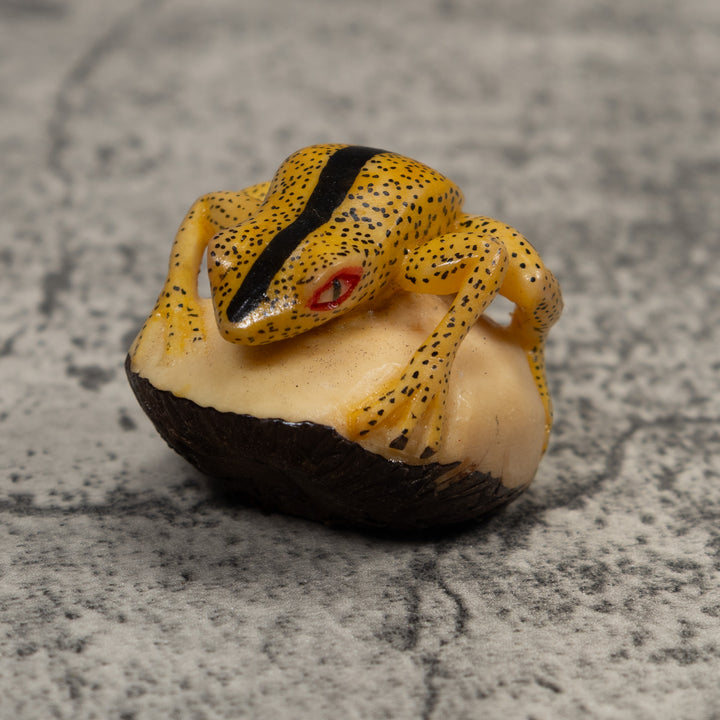Vintage Frog Tagua Carving