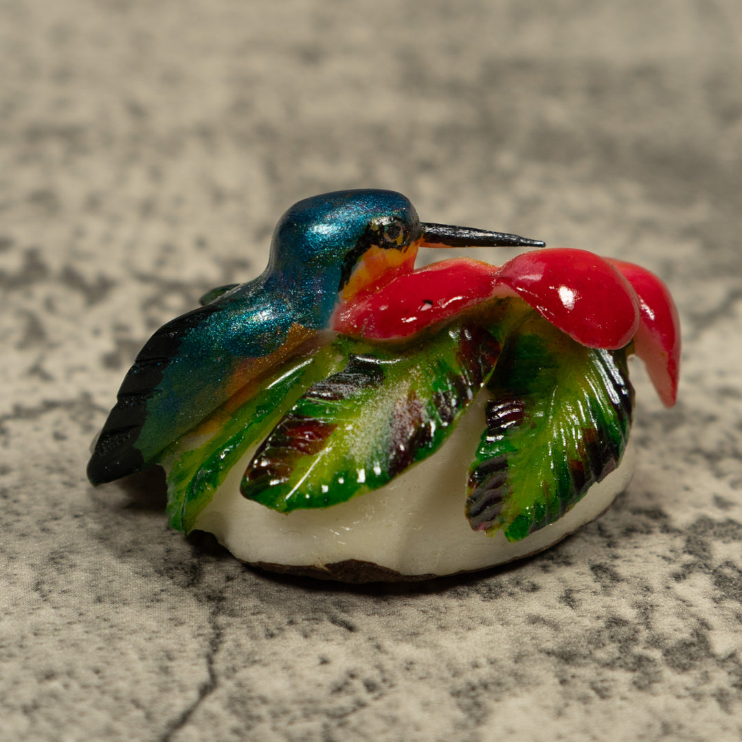Hummingbird Tagua Carving