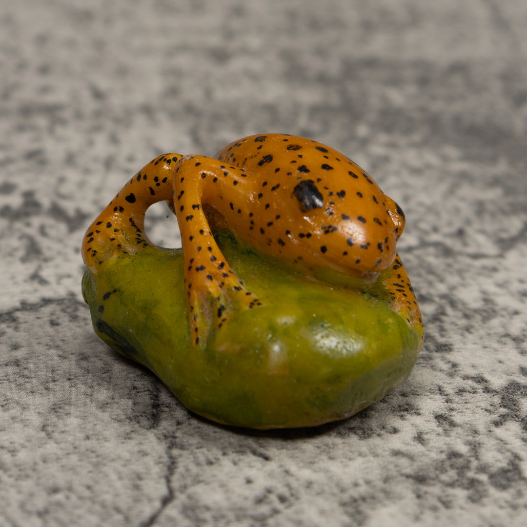Vintage Frog Tagua Carving