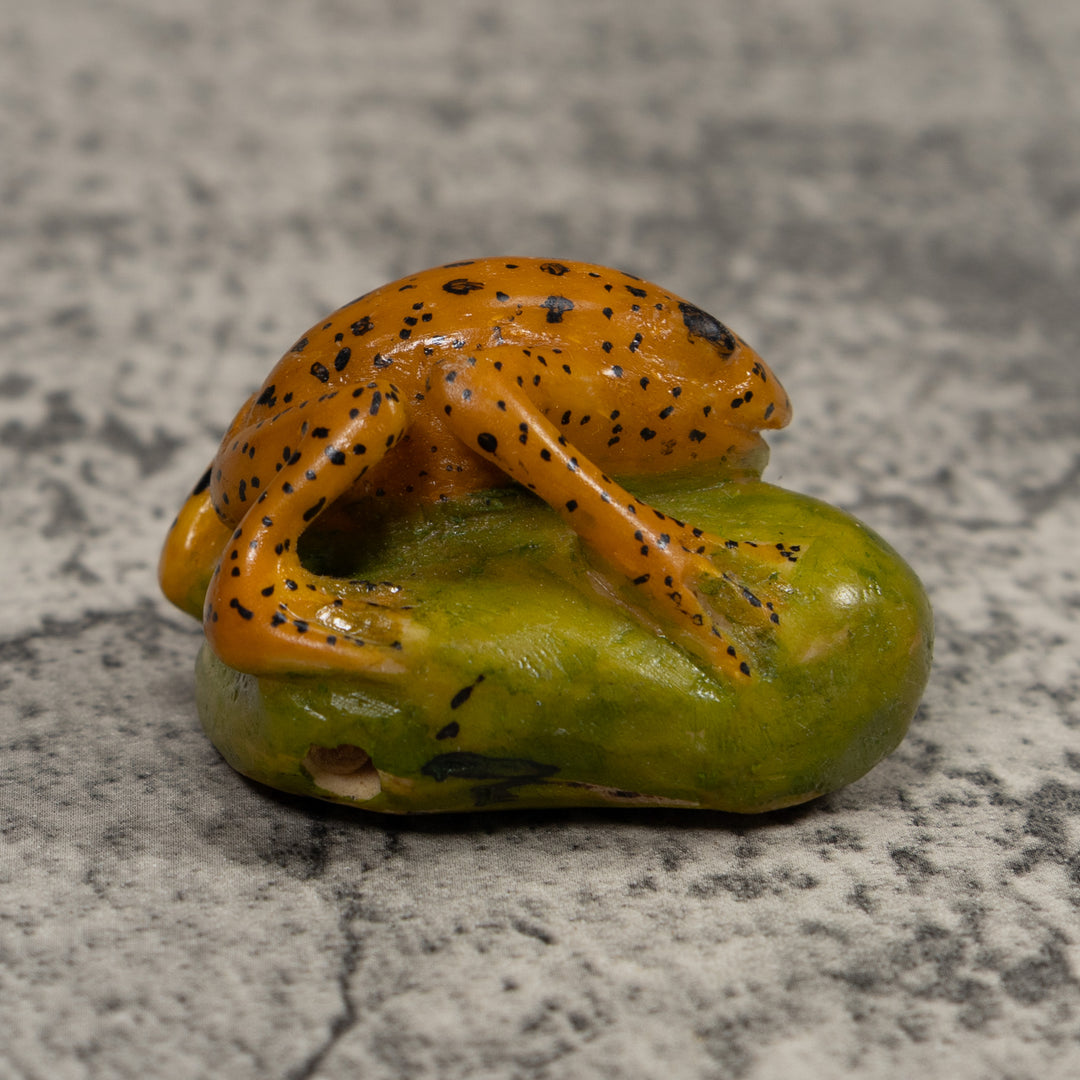 Vintage Frog Tagua Carving