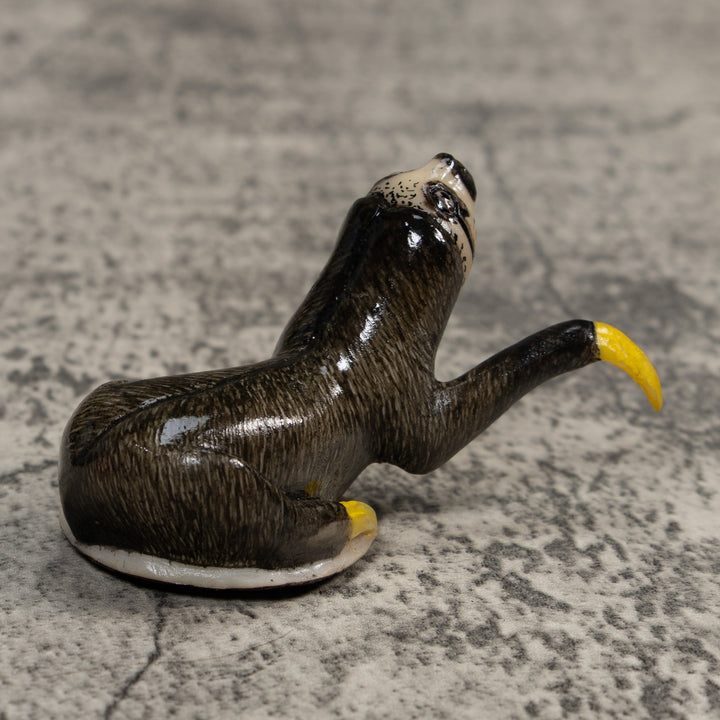 Gray Sloth Tagua Carving