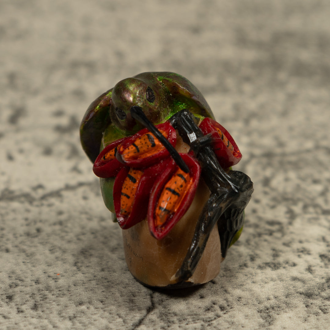 Hummingbird Tagua Carving