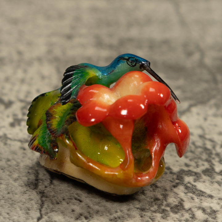 Hummingbird Tagua Carving