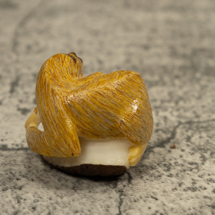 Brown Sloth Tagua Carving