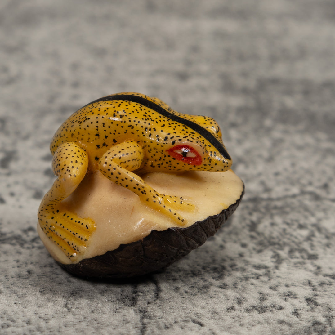 Vintage Frog Tagua Carving