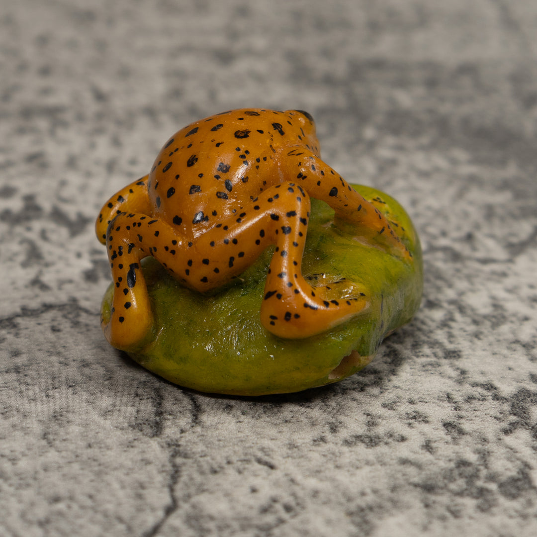 Vintage Frog Tagua Carving