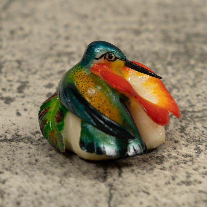Hummingbird Tagua Carving