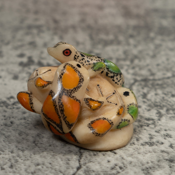 Double Poison Dart Frog Tagua Carving