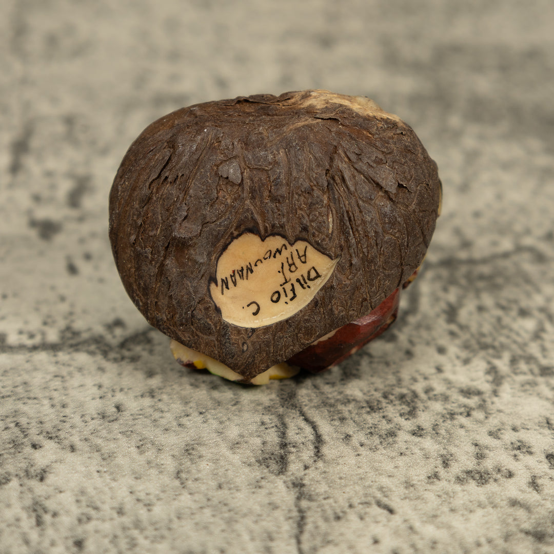 Green And Black Poison Dart Frog Tagua Carving