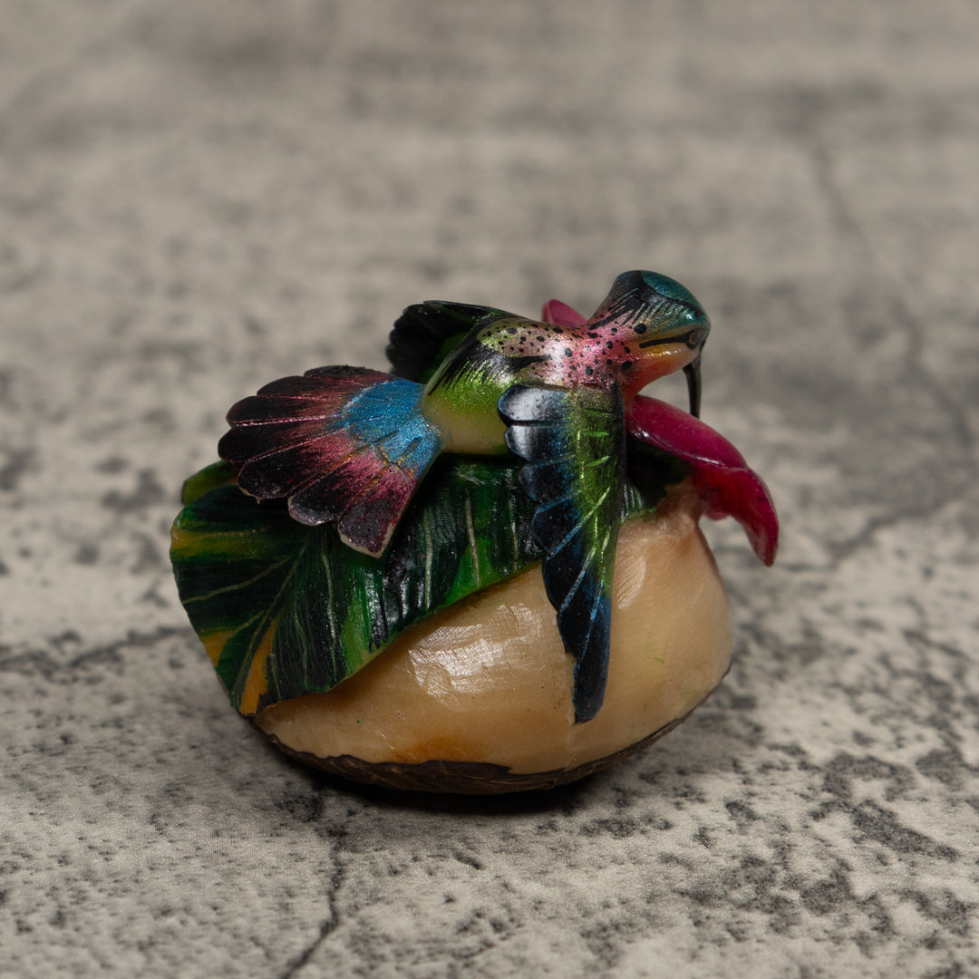 Hummingbird Tagua Carving