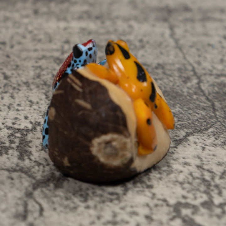 Double Poison Dart Frog Tagua Carving